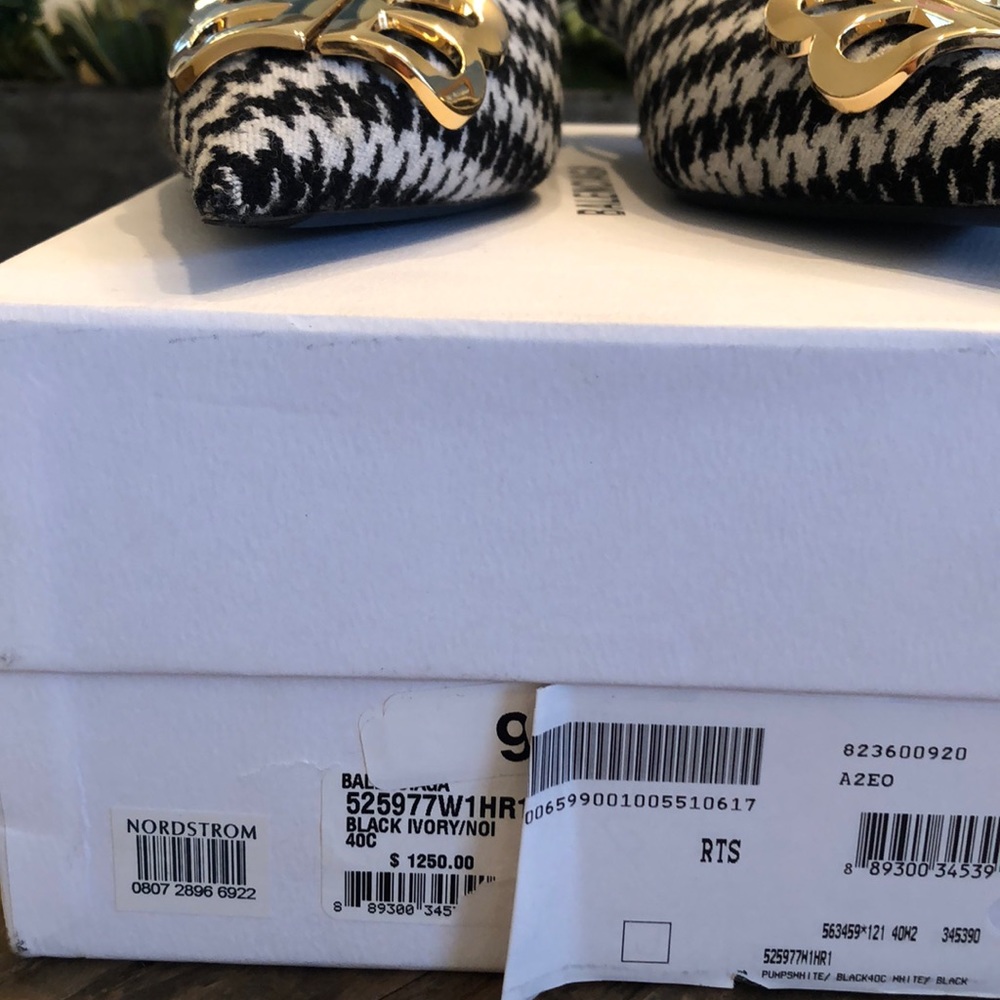 Balenciaga BB Houndstooth Slingback Pump - Picture 2 of 7